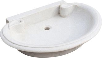 Biscottini International Fregadero De M&aacute;rmol Blanco De Cocina Lavabo De Encimera Fregadero De Piedra Lavabo De Interior Y Exterior Lavabo De Fuente