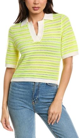 Brodie Suzie Stitch Cashmere Polo Cashmere Sweater