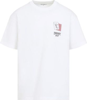 Carhartt Work in Progress White Graphic Logo T-Shirt