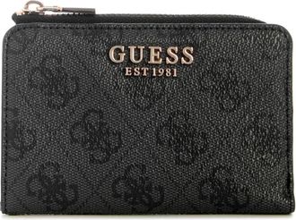 Guess Laurel Zip-Around Card Case - Dames - Portefeuilles - Zwart - ONE Size - Accessoires
