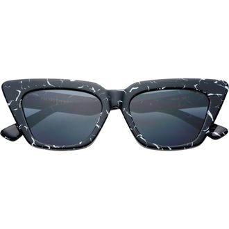 Freyrs Eyewear Vista Cat Eye Sunglasses in Black Marble at Nordstrom