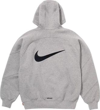 SUPREME x Nike Zip Up Hooded Sweatshirt Heather Grey SS25SW1-HEATHER-GREY