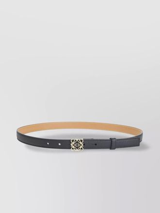 Loewe 2cm leather belt gold buckle