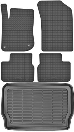OEM Juego De Alfombrillas De Goma Para Peugeot 208 Hatchback (2012-2019) + Alfombrilla Para El Maletero