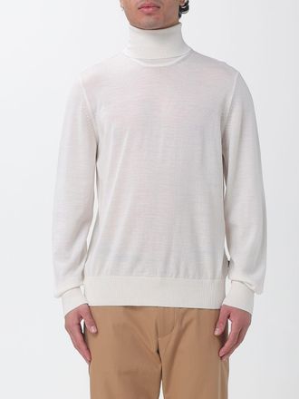 HUGO BOSS Virgin Wool Turtleneck Jumper with Ribbed Trims
