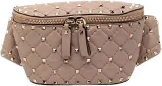 Valentino Pre-owned Belt Bags, female, Brown, Size: ONE SIZE Pre-owned Quilted Nappa Belt Bag