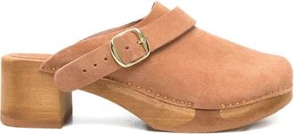 Bosabo Cuir Daim Medium Heel T. 050 Mule