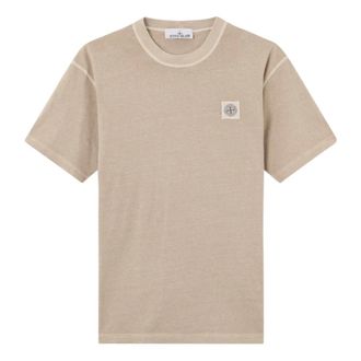 Stone Island T-shirts en Polos - Heren - T-shirts - Beige - 2XL - Tops