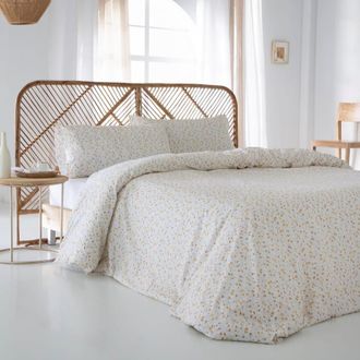 COTTON ARTEAN Funda n&oacute;rdica algodon 144 hilos beige 240x220 cama 150