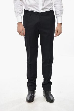 Corneliani CC COLLECTION Wool Blend RESET Pants with Belt Loops size 54