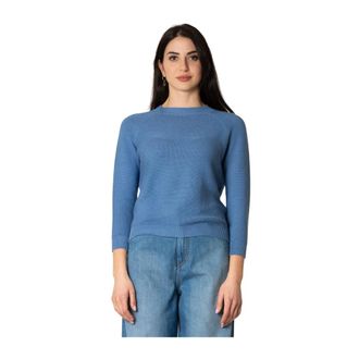 Max Mara Jersey de Algod&oacute;n Linz - Knitwear - Mujer - Azul - L