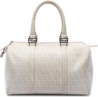 Fendi Pre-owned Fendi Zucchino Spalmati Forever Bauletto Boston Bag Ladies JG12S7EFP2681LMM