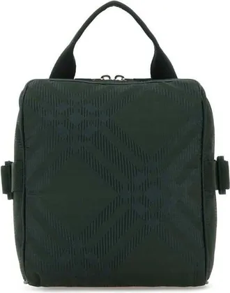 Burberry Bottle Green Fabric Crossbody Bag Vine Borse A Tracolla