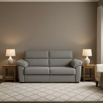 Dmora Sof&aacute; Cama 2 Plazas Contrada, Desenfundable, Con Caj&oacute;n, Hecho En Italia, Apertura Abatible, 205x95 Cm Gris Claro