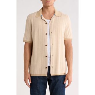 Scotch & Soda Button-Up Sweater Polo in Travertine at Nordstrom Rack, Size X-Large