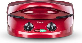 H.Koenig Hkoenig - Trt180 Tartera Express, 1800 W, Acero Inoxidable, Rojo