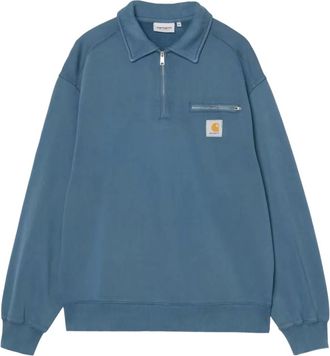 Carhartt Work in Progress Hoodies & sweatvesten, Heren, Blauw, L, Zip-throughs