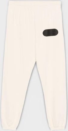Gallery Dept. Mens. GD Sweatpants Cream, Heavyweight Cotton Relaxed Fit - Beige - Size X-Large