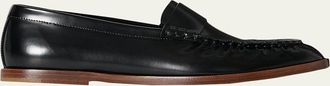 The Row Calfskin Leather Loafers