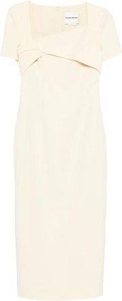 Roland Mouret Square-neck Twisted Maxi Dress