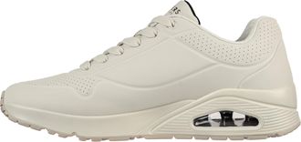 Skechers Mens Uno Stand on Air Sneaker, Off White Durabuck Mesh, 10.5 UK