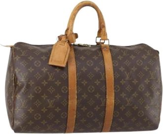 Louis Vuitton Pre-owned Weekendtas - Dames - Vintage Weekendtas - Bruin - ONE Size - Vintage