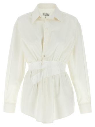 Maison Margiela White Cotton Womens Blouse