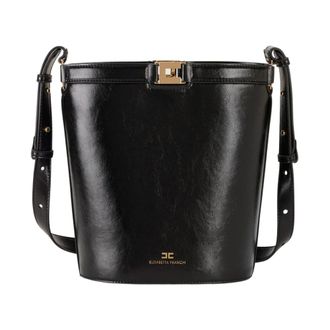 Elisabetta Franchi Bucket Bags, female, Black, Size: ONE SIZE A Secchiello Bucket Bag