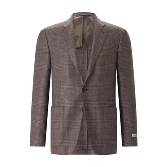 Canali Blazers, male, Brown, Size: 4XL Blazers