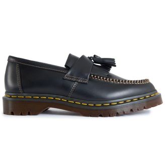 Dr. Martens Mens Dr Adrian Tassel Shoes - Black Leather - Size UK 11