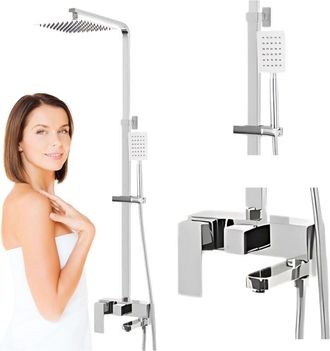 Desconocido Desconocido - Columna De Ducha Para Ba&ntilde;era, Cromo