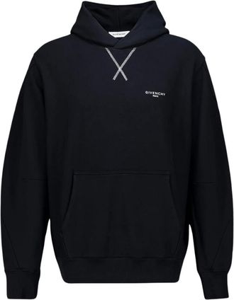 Givenchy Hoodies & sweatvesten, Heren, Zwart, L, Katoen, Katoenen Hoodie