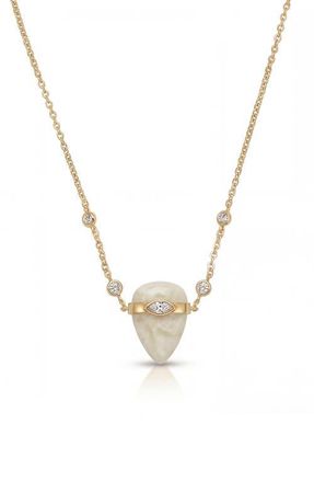 Ettika Solstice Pendant Necklace in Bone at Nordstrom