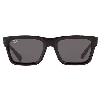 Ray-Ban Ray Ban Warren Bio Based Dark Grey Rectangular Unisex Sunglasses RB4396 667787 54