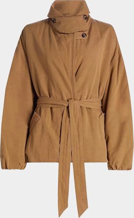 Isabel Marant Volinda Belted Gabardine Coat