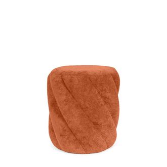 Koketto Home Puff redondeado en color terracota