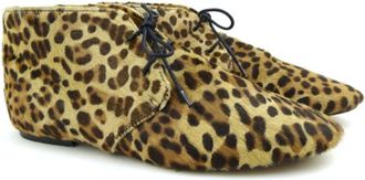 Isabel Marant Etoile leopard print lace-up boots Size 38