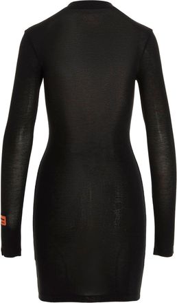 Heron Preston Zip-Front Knit Dress - Black