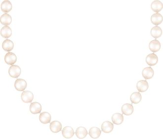 Splendid Pearls Silver 9-10Mm Pearl Necklace