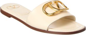 Valentino Vlogo Signature Leather Sandal