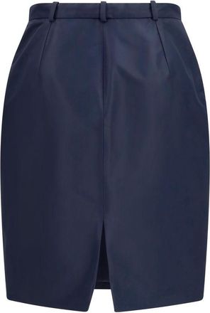 Gucci Womens Blue Silk Skirt