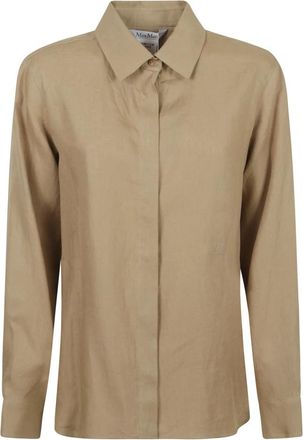 Max Mara Shirts - Dames - Overhemden - Beige - L - Overhemden