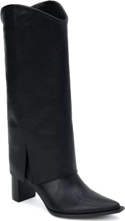 Matisse Footwear Womens Walker Fold Over Boots In Black