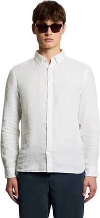 Lyle & Scott Ls Linen Shirt - Shirts - Hombre - Blanco - 2XL