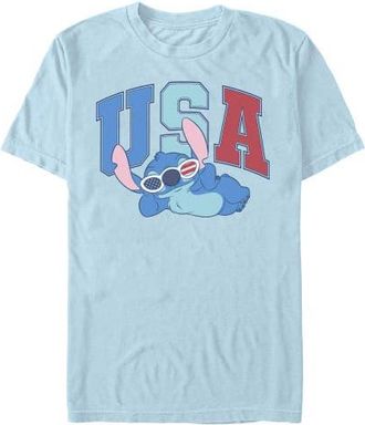 Lilo & Stitch Mens Lilo & Stitch American Experiment 626 T Shirt in Light Blue at Nordstrom, Size Xxx-Large