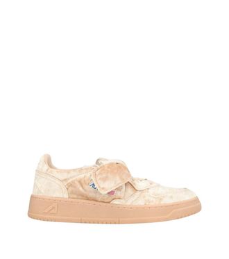 Autry Pink Low Velvet Sneakers