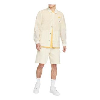 Nike Mens Nike Retro Embroidered Daisy Long Sleeves Autumn Coconut Milk Shirt DM5056-113