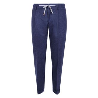 Barba Straight Broeken - Heren - Broeken - Blauw - Maat: M