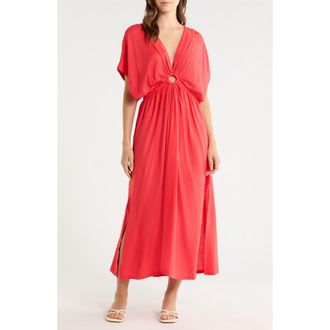 Elan Ring Cover-Up Maxi Dress in Red at Nordstrom, Size X-Small