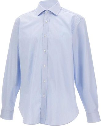 HUGO BOSS H-David-Spread Shirt - Heren - Zakelijke Overhemden - Blauw - XL - Katoen - Overhemden